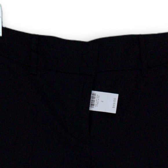 NWT ANN TAYLOR THE BOARDWALK SHORT MID RISE STRETCH BERMUDA SHORTS NAVY BLUE 2 - Picture 5 of 11